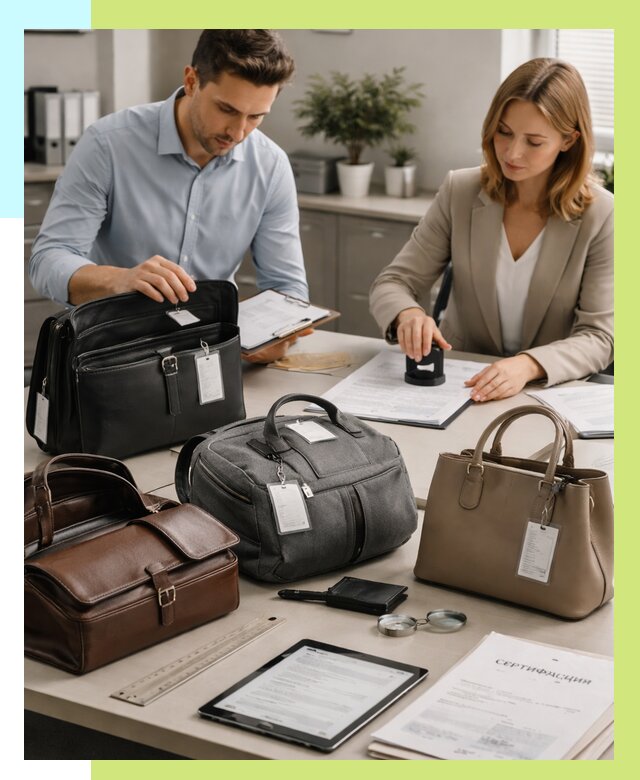 Сертификация сумок в Омске от 7777 руб. | Алешин-Омс