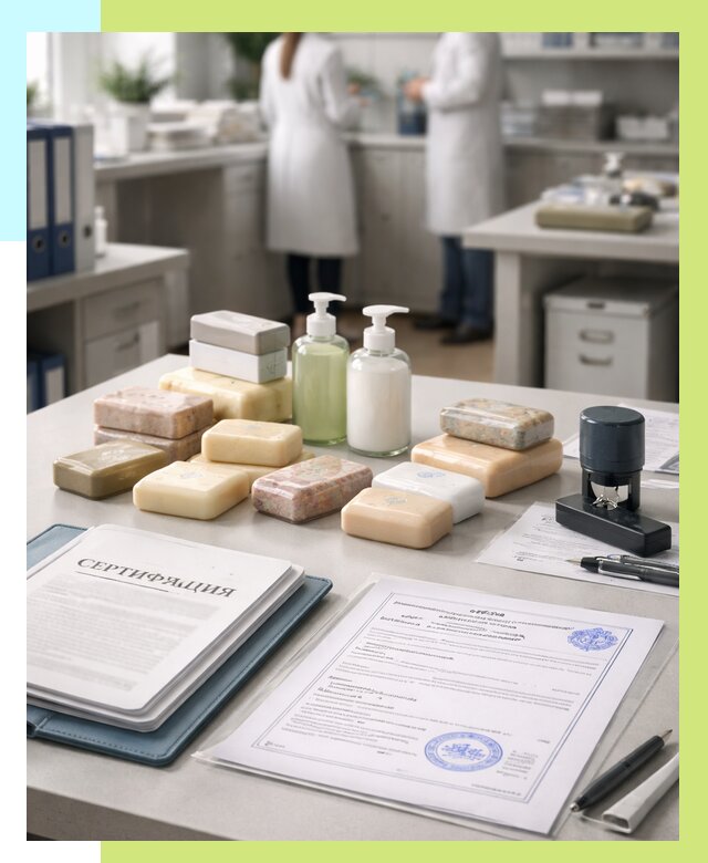 Сертификация мыла и сертификат на мыло в Омске от 12443 | Алешин-Омс