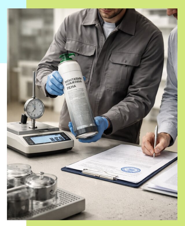 Сертификация монтажной пены в Омске от 15554 р. | Алешин-Омс