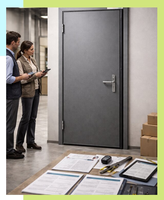 Сертификация противопожарных дверей в Омске от 9332 р. | Алешин-Омс