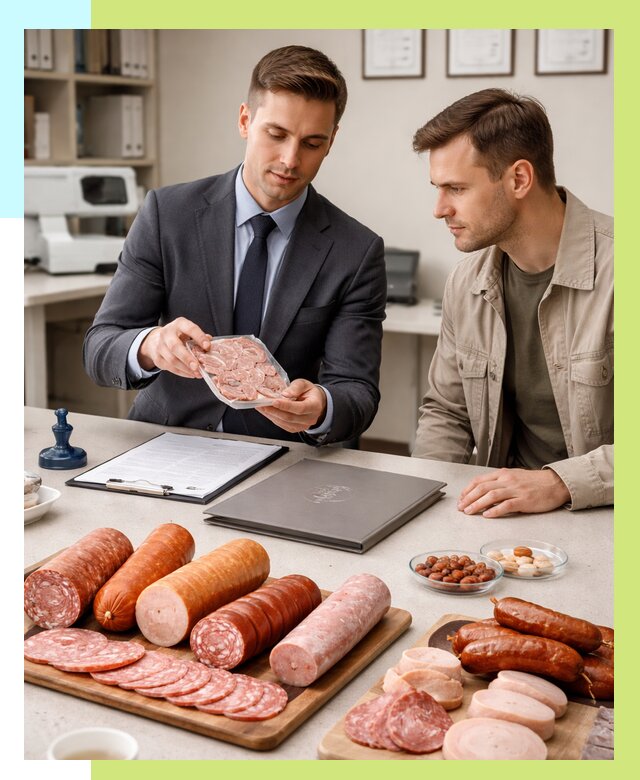 Сертификация колбасных изделий в Омске от 7777 р. | Алешин-Омс