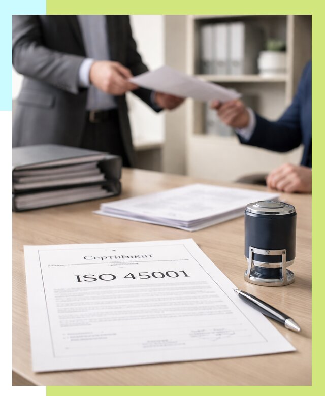 Сертификат ISO 45001 в Омске под ключ от 46661 р. | Алешин-Омс