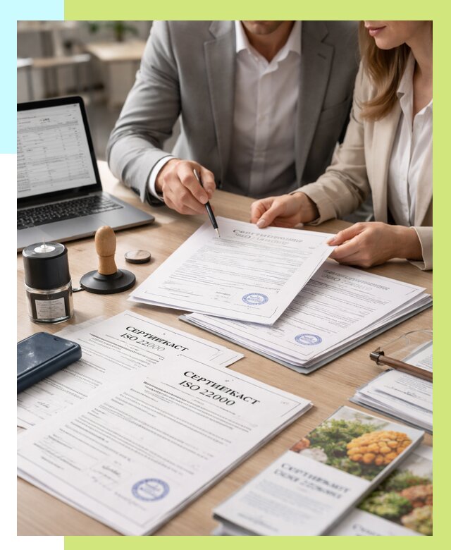 Сертификат ISO 22000 в Омске от 41476 р. под ключ | Алешин-Омс