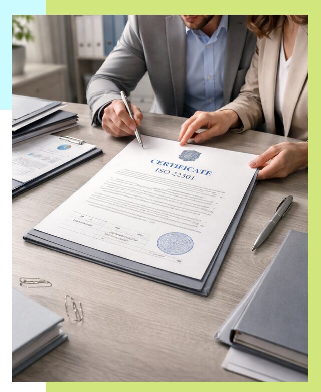 Сертификат ISO 22301 в Омске от 46661 р. | Алешин-Омс срочно